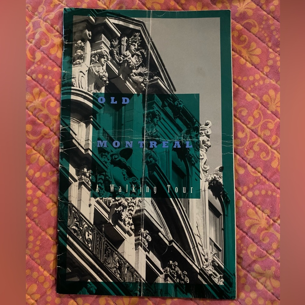 Vintage 1992, Old Montreal, A Walking Tour, Pamphlet